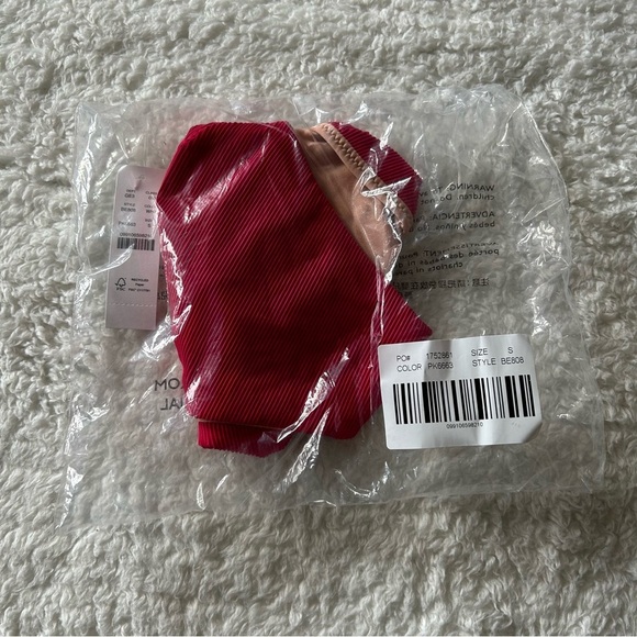 J. Crew Ribbed High Cut Bikini Bottoms Size Small NWT - Picture 6 of 6